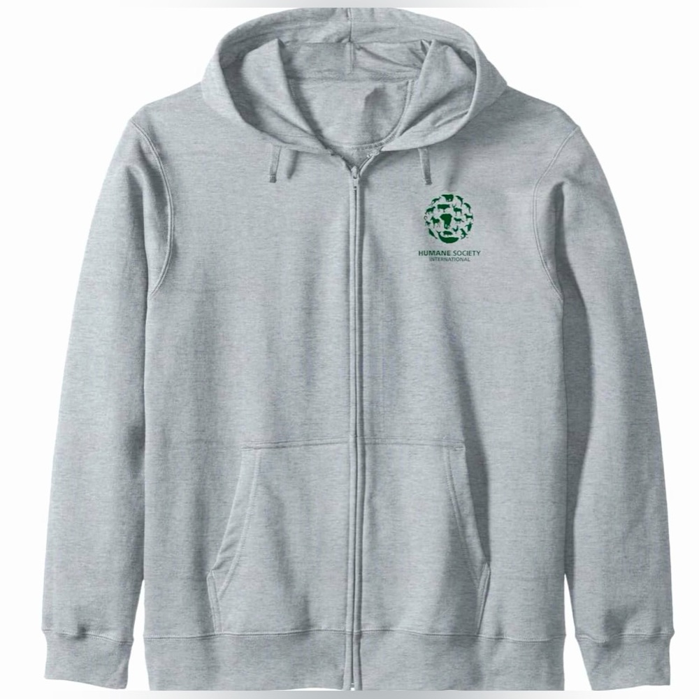 Humane Society International Zip Hoodie Unisex S